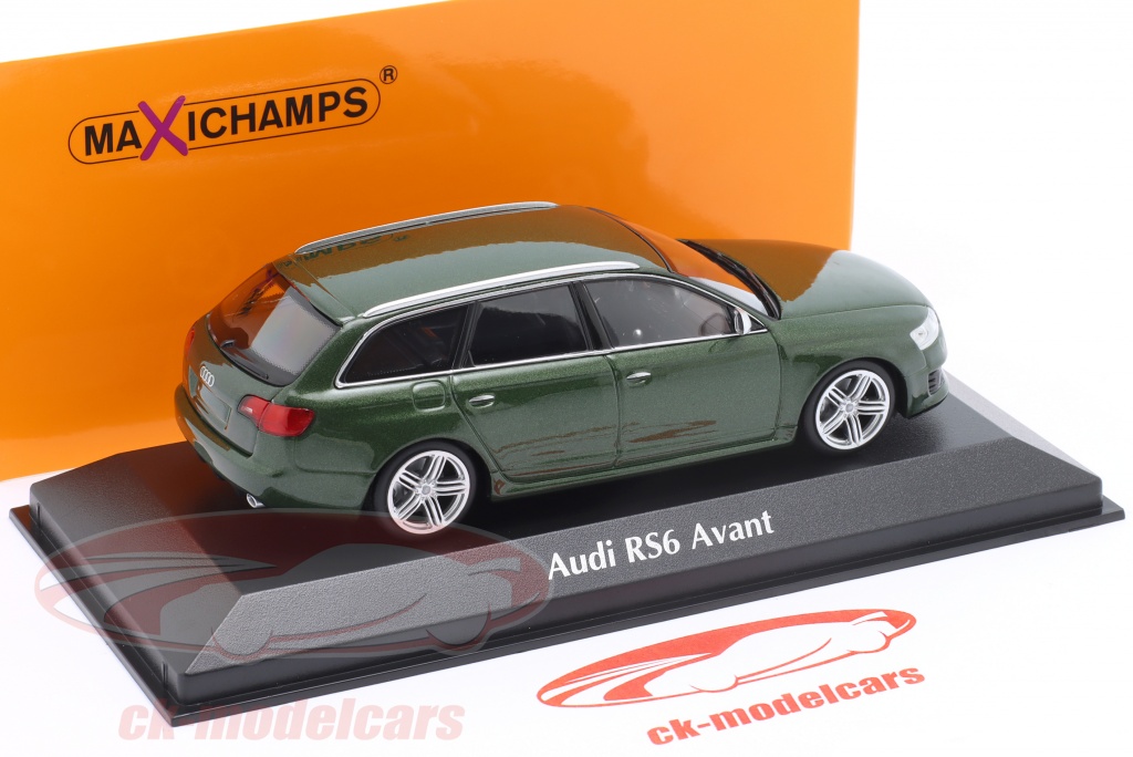 Minichamps 1:43 Audi RS 6 Avant (C6) Anno di costruzione 2008 verde scuro  metallico 940017210 modello auto 940017210 4012138762800