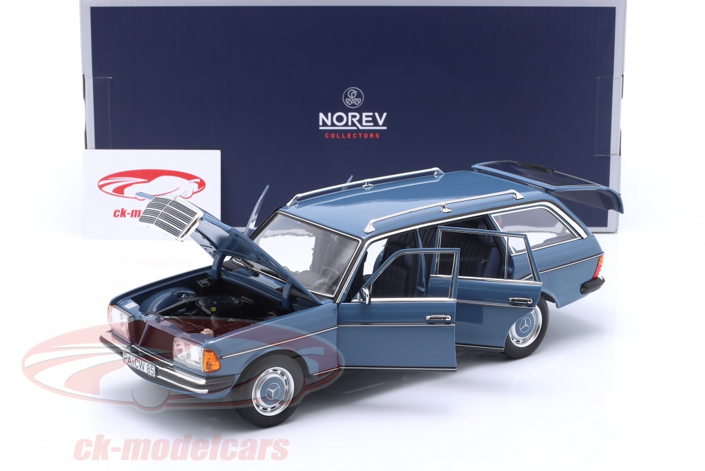 Norev 1:18 Mercedes-Benz 200 T (S123) modello T Anno di costruzione 1980  blu cina 183737 modello auto 183737 3551091837374