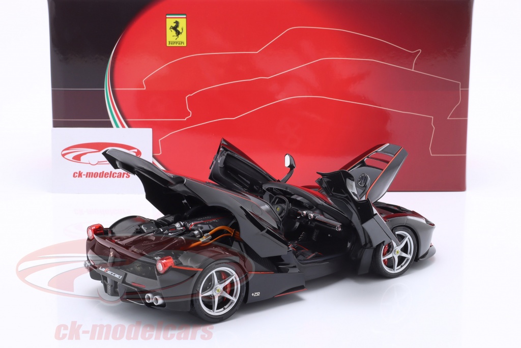 BBR Models 1:18 Ferrari LaFerrari Aperta year 2016 Daytona black 