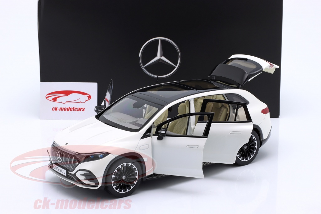 NZG 1:18 Mercedes-Benz EQS SUV (X296) year 2022 diamond white 