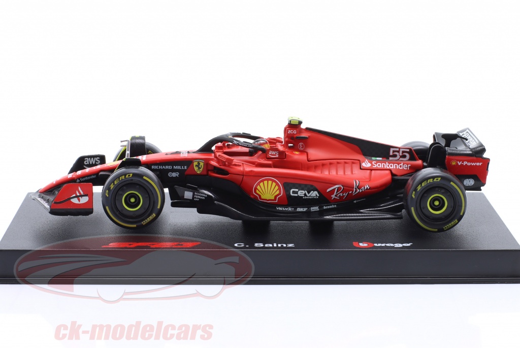 1/43 BBurago 2023 Formula 1 Carlos Sainz Jr. Ferrari SF-23 #55 Car