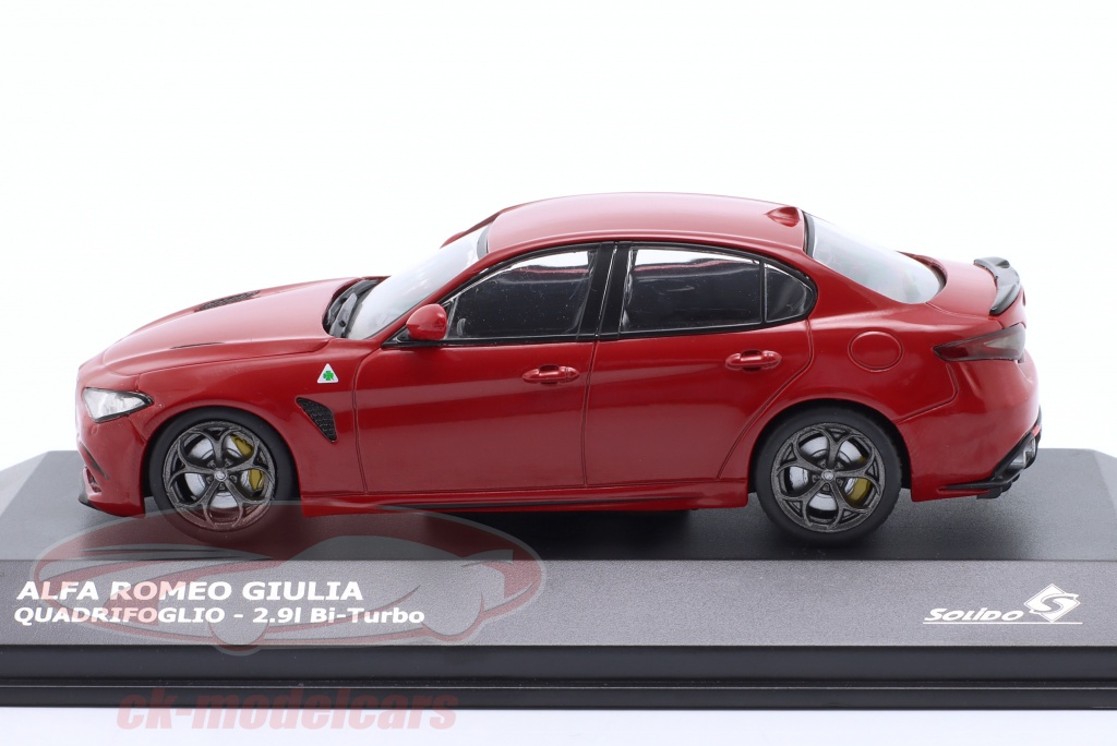 Solido 1:43 Alfa Romeo Giulia Quadrifoglio Baujahr 2019 rot S4313103  Modellauto S4313103 421437470 3663506021824