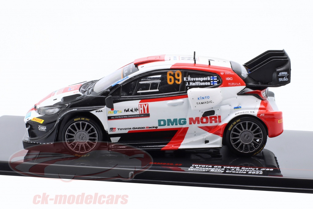 Ixo 1:43 Toyota GR Yaris Rally1 #69 winner rally Croatia 2022 