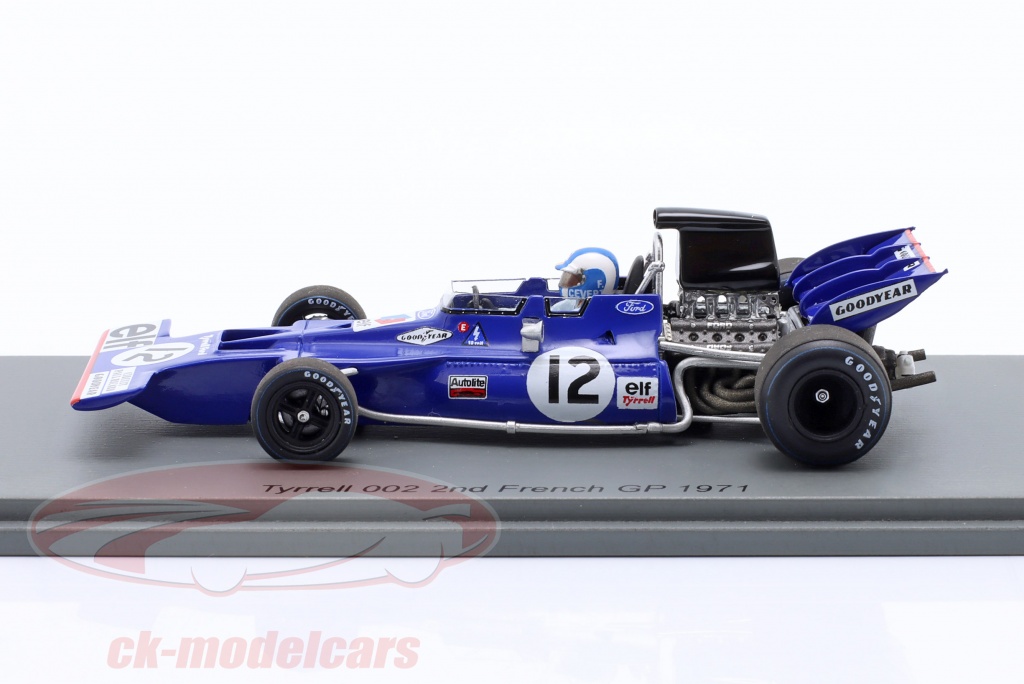 Spark 1:43 Francois Cevert Tyrrell 002 #12 2番目 フランス GP 式 