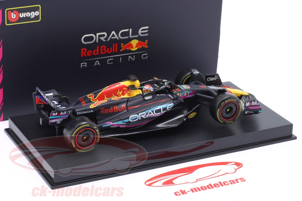 Modèle de voiture F1 2023 Red Bull Racing Rb19 avec vitrine