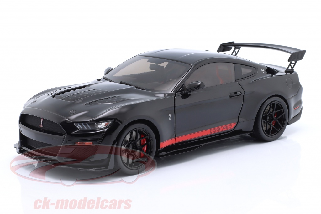 Solido 1:18 Ford Mustang Shelby GT500 Code Red 建設年 2022 黒