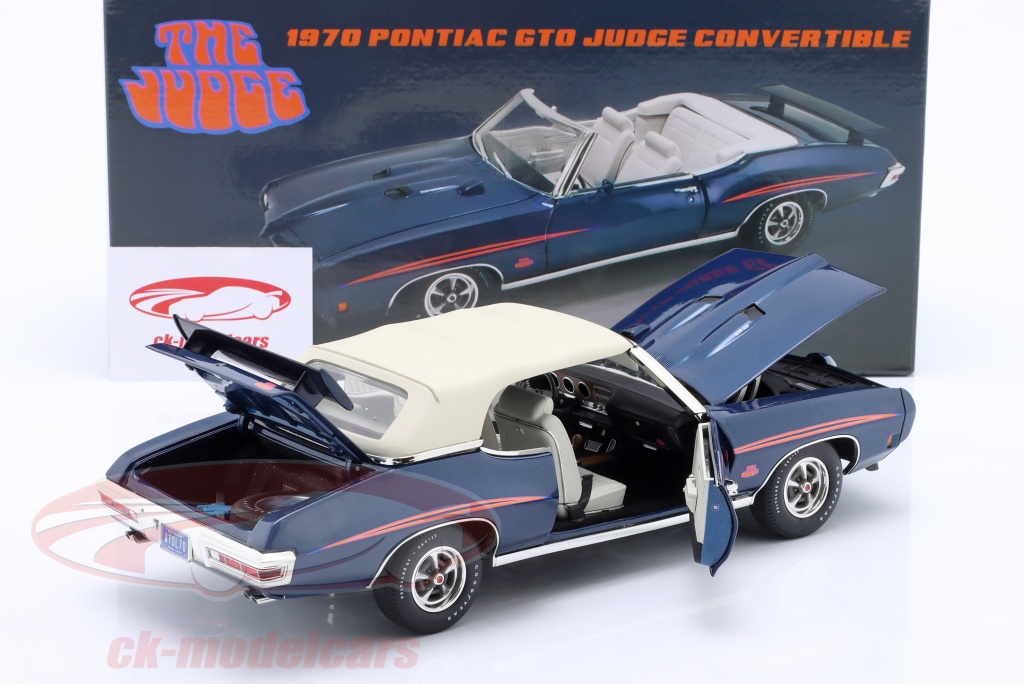 GMP 1:18 Pontiac GTO Judge Convertible, 1970 год, синий, A1801221 