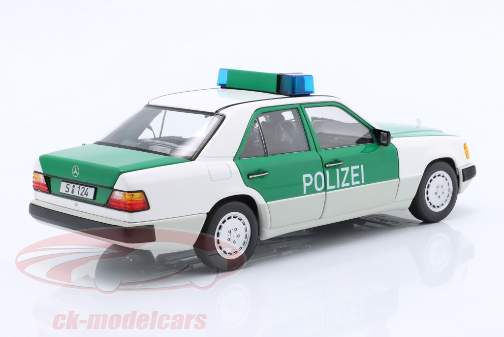 Norev 1:18 Mercedes-Benz 230E (W124) 警察 建設年 1989-1993 白 / 緑 B66040700 モデル 車  B66040700