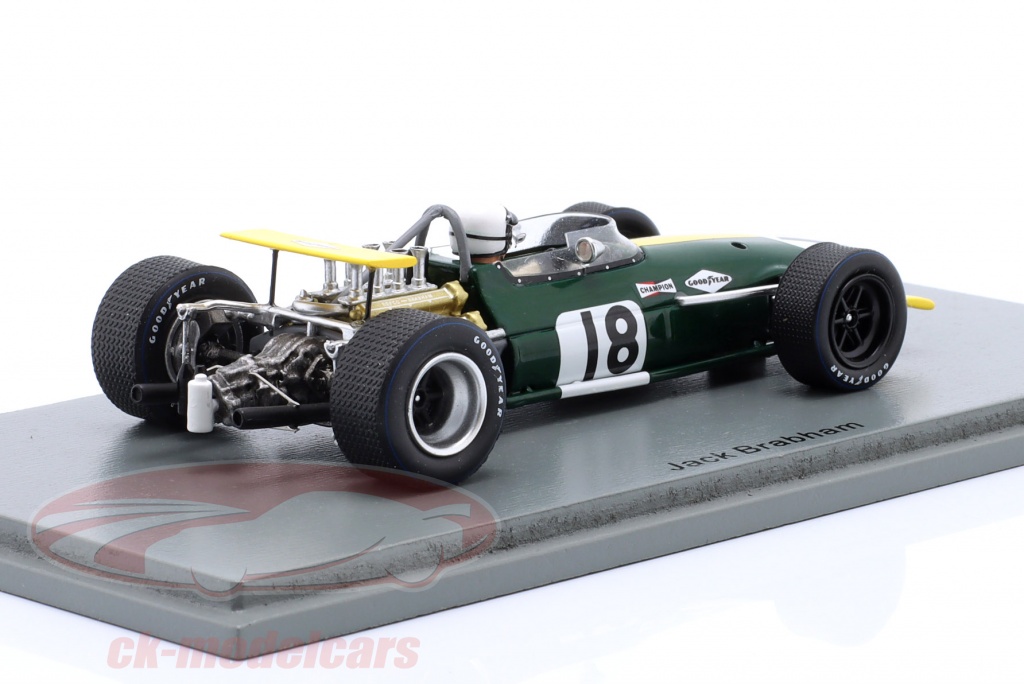 Spark 1:43 Jack Brabham Brabham BT26 #18 ベルギー GP 式 1 1968 