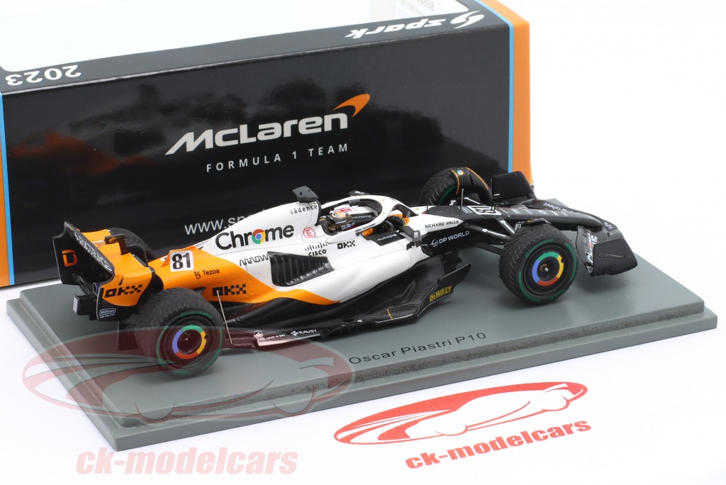 Spark 1:43 Oscar Piastri McLaren MCL60 #81 10th Monaco GP Formula