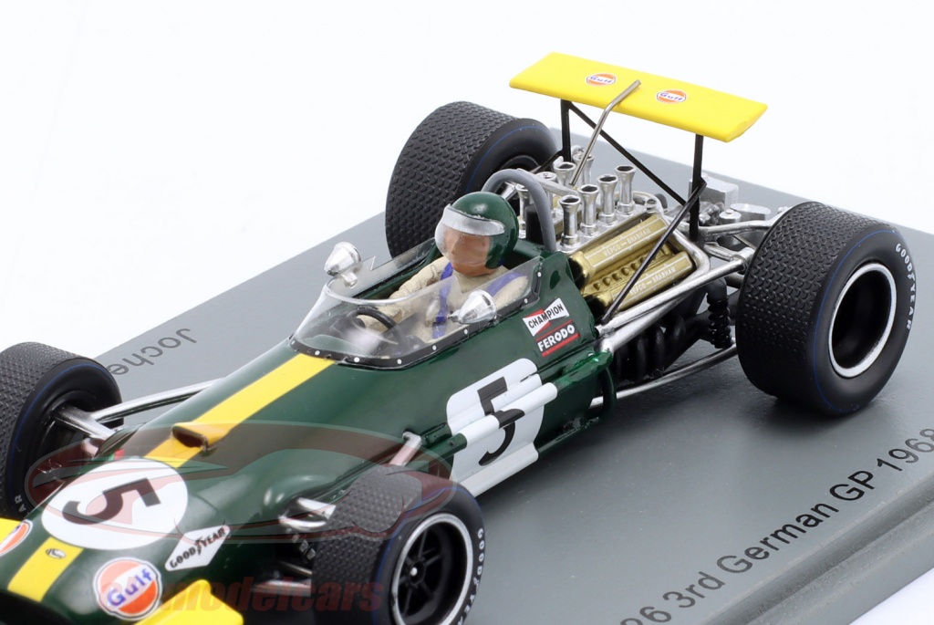 Spark 1:43 Jochen Rindt Brabham BT26 #5 3rd German GP Formula 1 