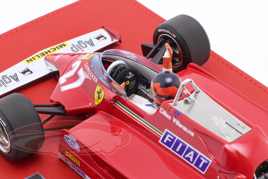 GP Replicas 1:18 G. Villeneuve Ferrari 126CK #27 ganador Mónaco GP 