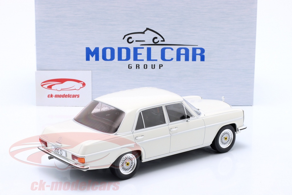 ModelCarGroup 1:18 Mercedes-Benz 200 D (W115) year 1968 white 