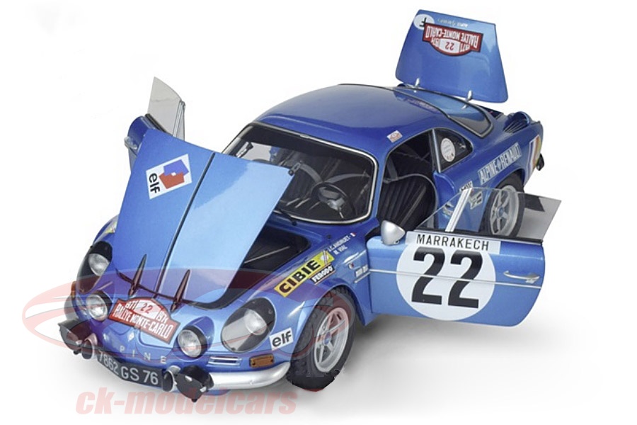Ixo 1:8 Alpine A110 #22 4位 Rallye Monte Carlo 1971 Andruet