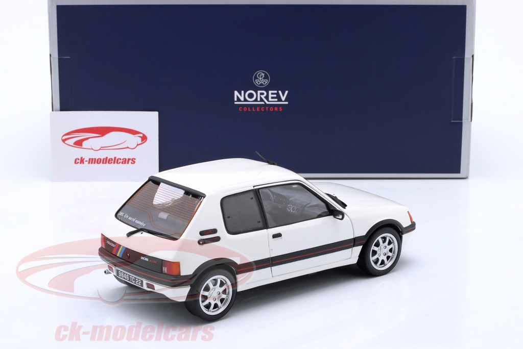 Norev 1:18 Peugeot 205 GTi 1.9 建設年 1989 meije 白 184842 モデル 車 184842  3551091848424