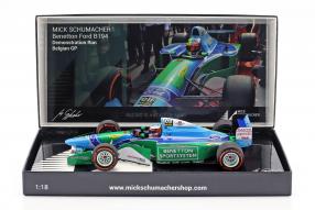 Schumacher Demo Run Spa 2017 F1 Benetton B194 1:18
