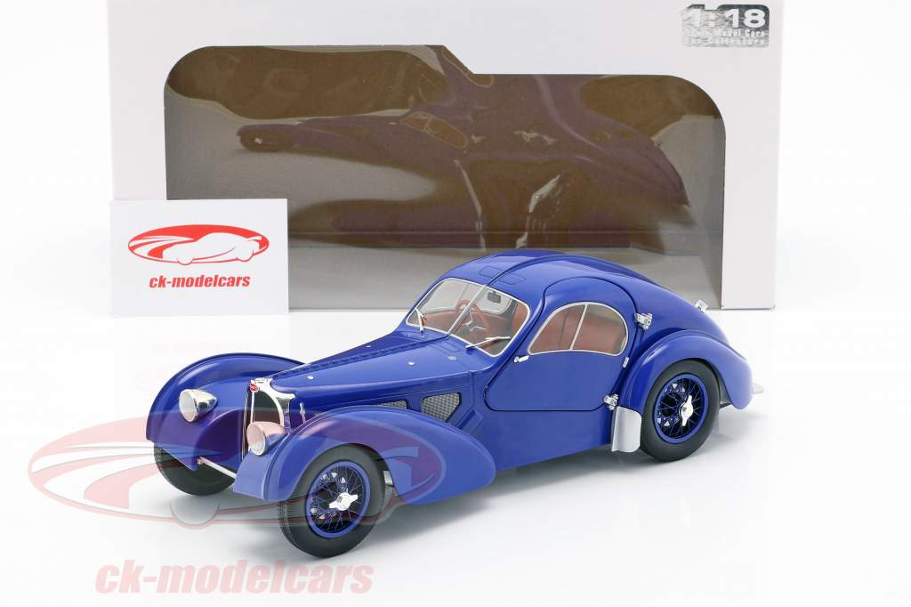 Bugatti Type 57 Sc Atlantic Year 1938 Dark Blue 1:18 Solido | eBay