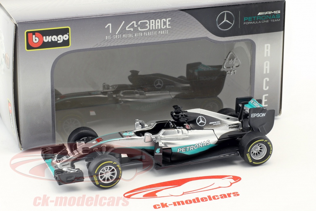 Bburago 1:43 Lewis Hamilton Mercedes F1 