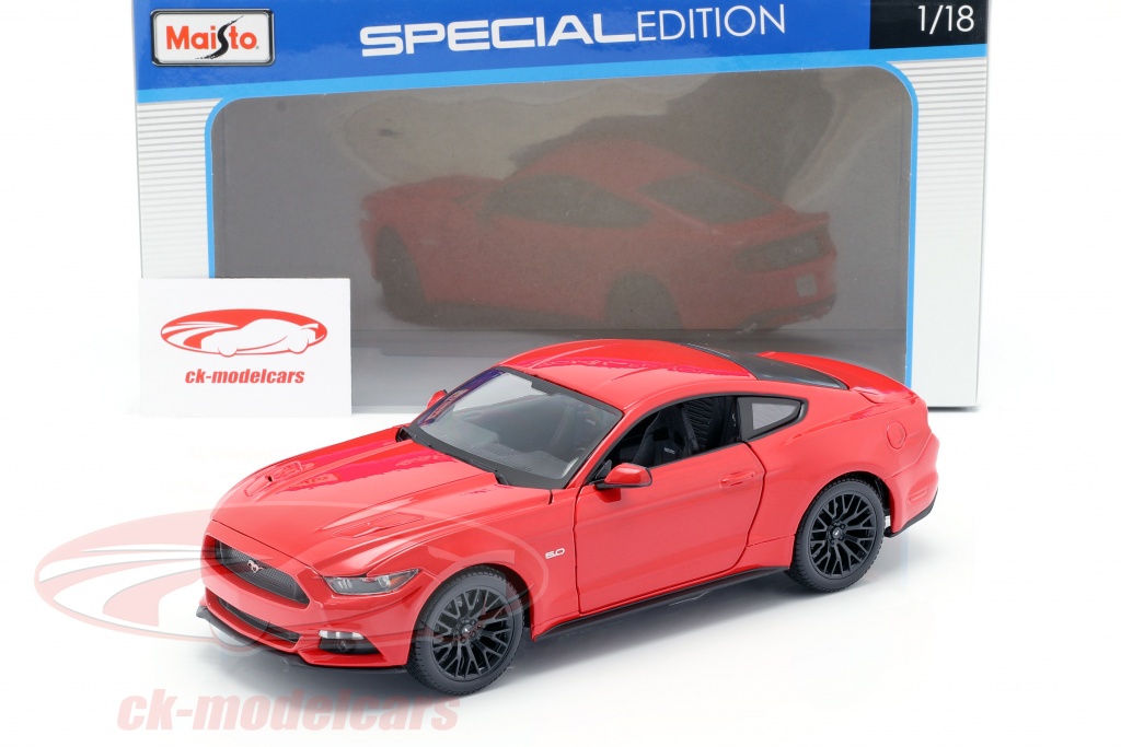 Maisto 1:18 Ford Mustang Année de construction 2015 rouge 31197 modèle  voiture 31197 090159311973