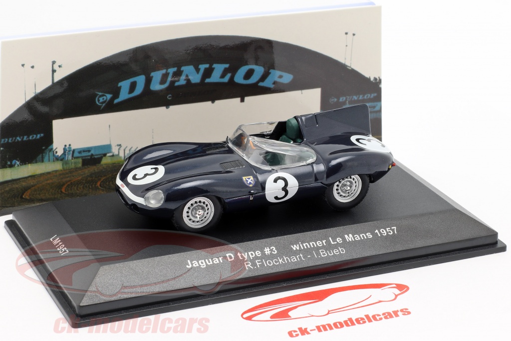 Ixo 1:43 Jaguar D-type #3 Winner 24h LeMans 1957 Flockhart / Bueb ...