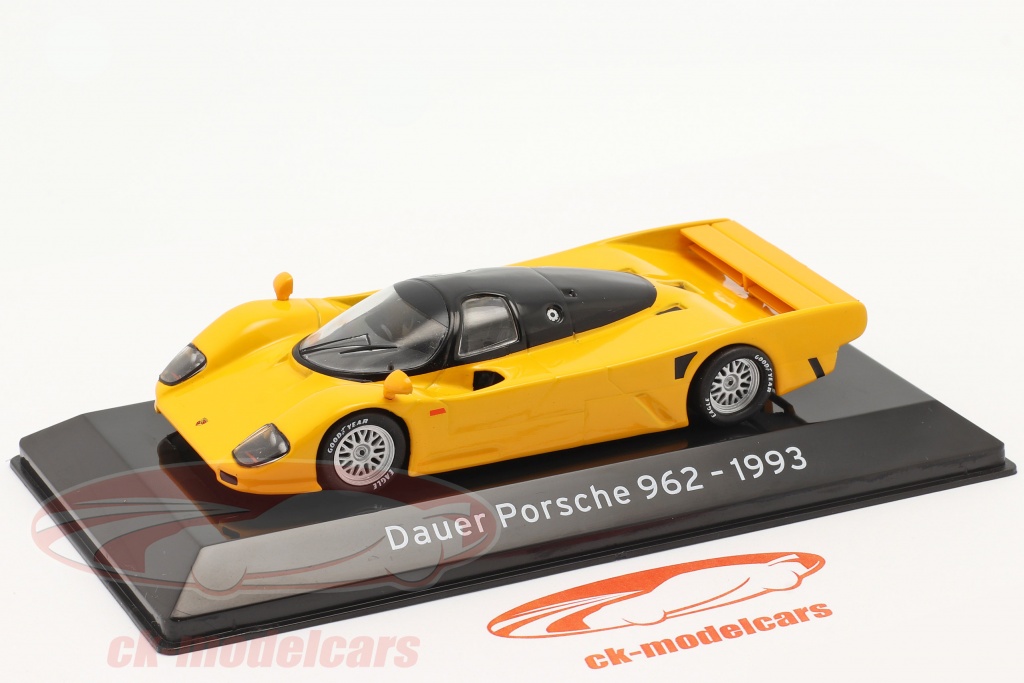 Altaya 1:43 Dauer Porsche 962 year 1993 yellow-orange MAG PF68 