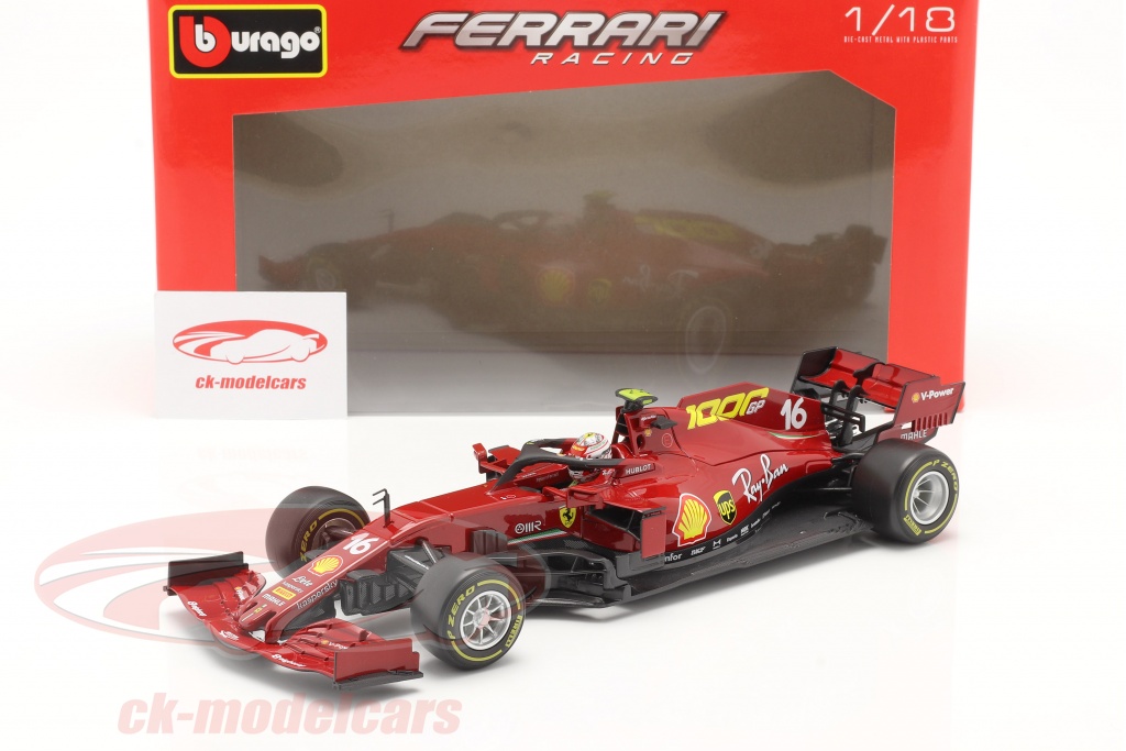 Bburago 1:18 C. Leclerc Ferrari SF1000 #16 1000th GP Ferrari Tuscan GP F1 18-16808#16 model car 18-16808#16 4893993002603 8719247712813