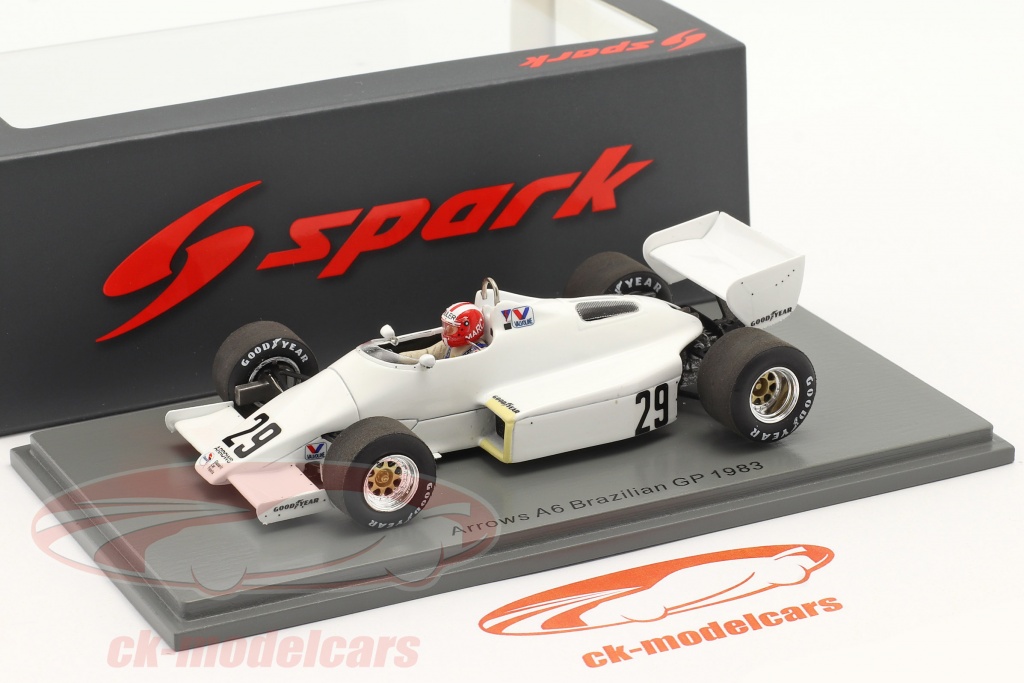 Spark 1:43 Marc Surer Arrows A6 #29 6th Brazilian GP formula 1