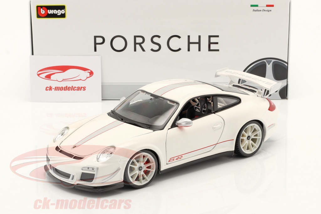 Bburago 1:18 Porsche 911 (997) GT3 RS 4.0 year 2011 white 18-11036 