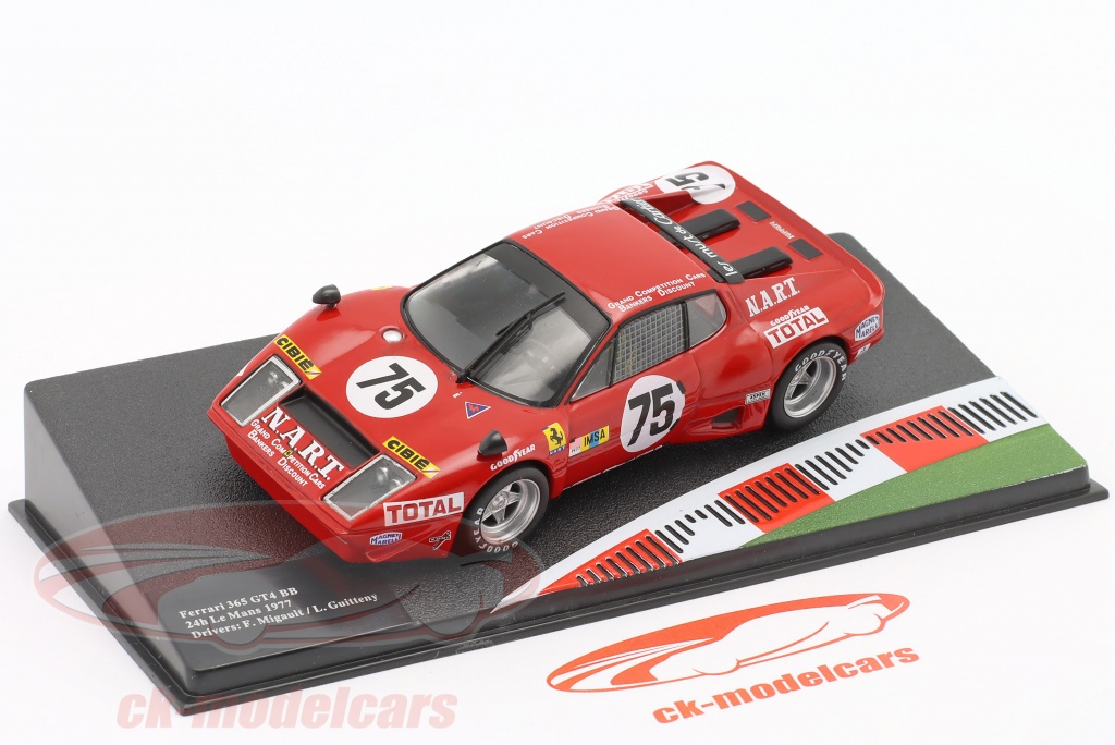 1/43 Ferrari 365 GT4 BB #75 16位 24h Le Mans 1977 ◆ N.A.R.T. | Francois Migault / Lucien Guitteny ◆ フェラーリ ル マン24 IMSA GT
