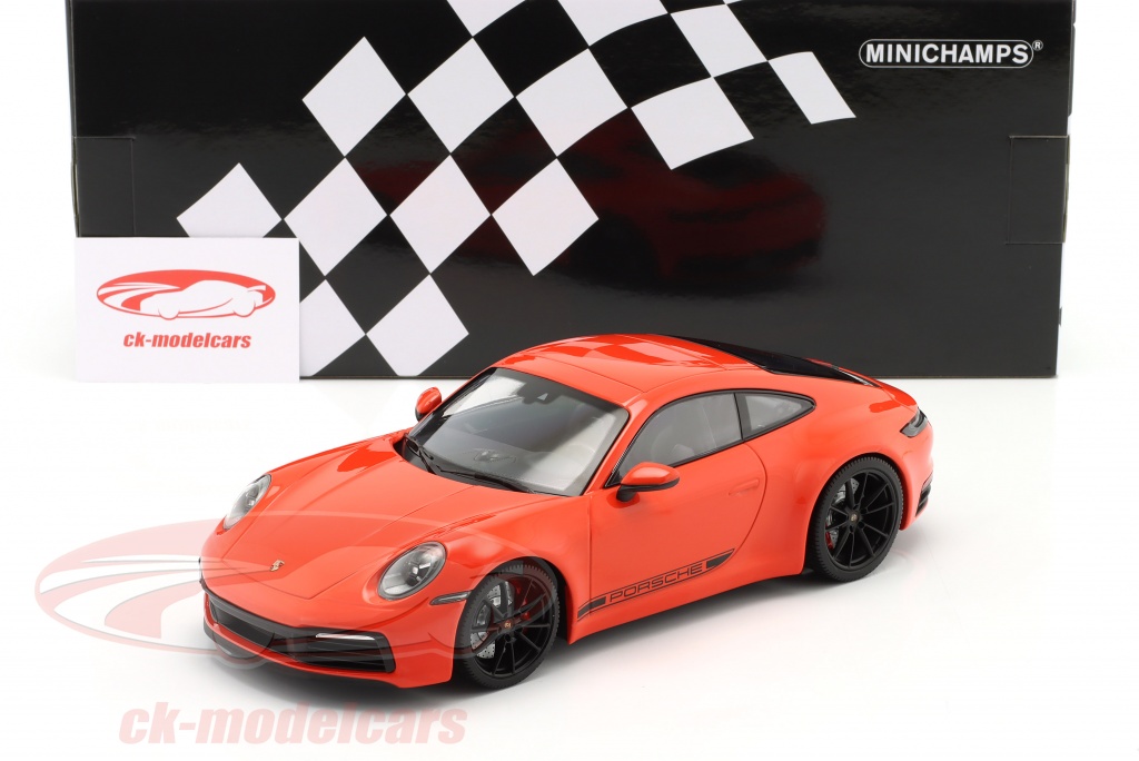 Minichamps 1:18 Porsche 911 (992) Carrera 4S 建設年 2019 lava