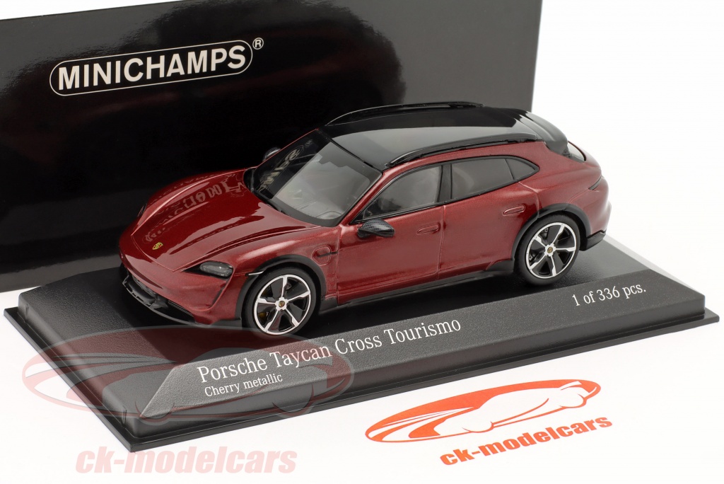 Minichamps 1:43 Porsche Taycan Cross Turismo Turbo S 2022 cherry 