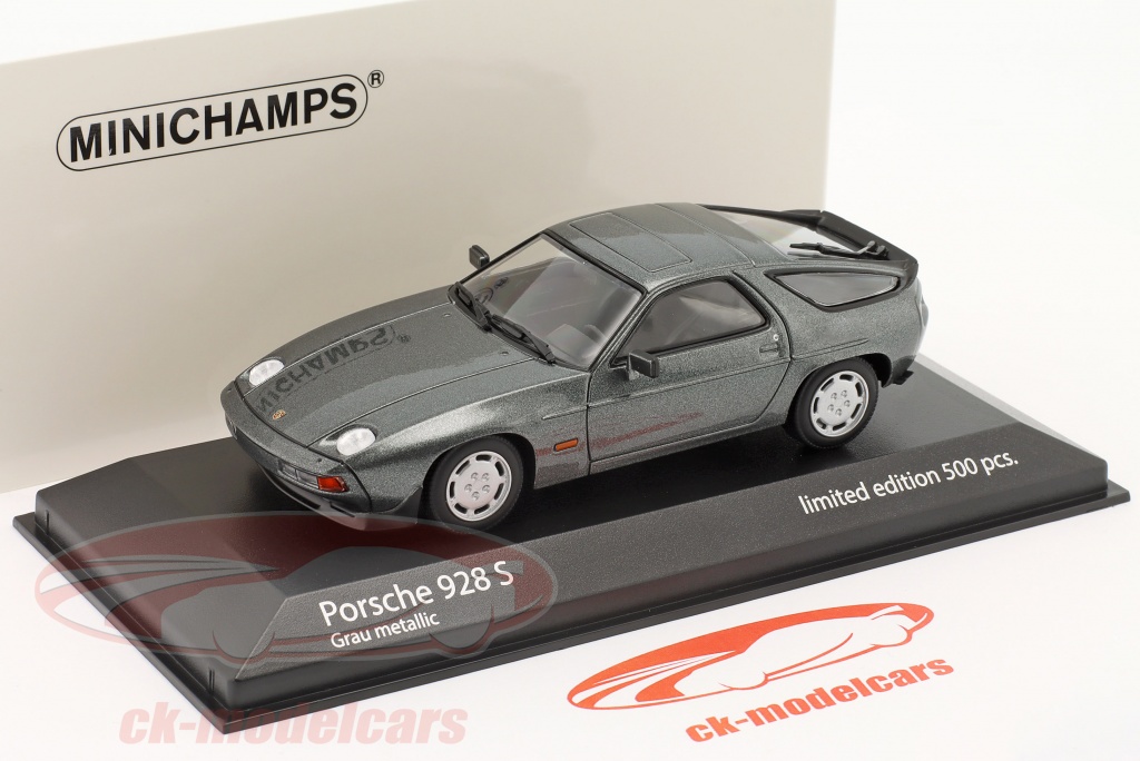 Minichamps 1:43 Porsche 928 S year 1978 grey metallic 943068123 