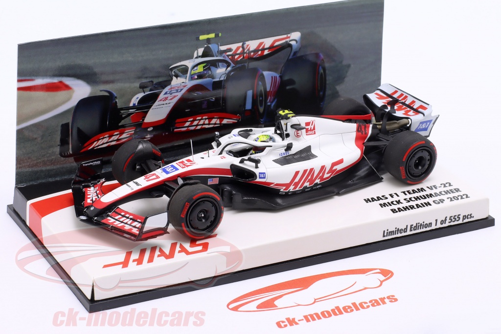 Mick Schumacher Haas VF-22 #47 バーレーン GP 方式 1 2022 1:43 Minichamps