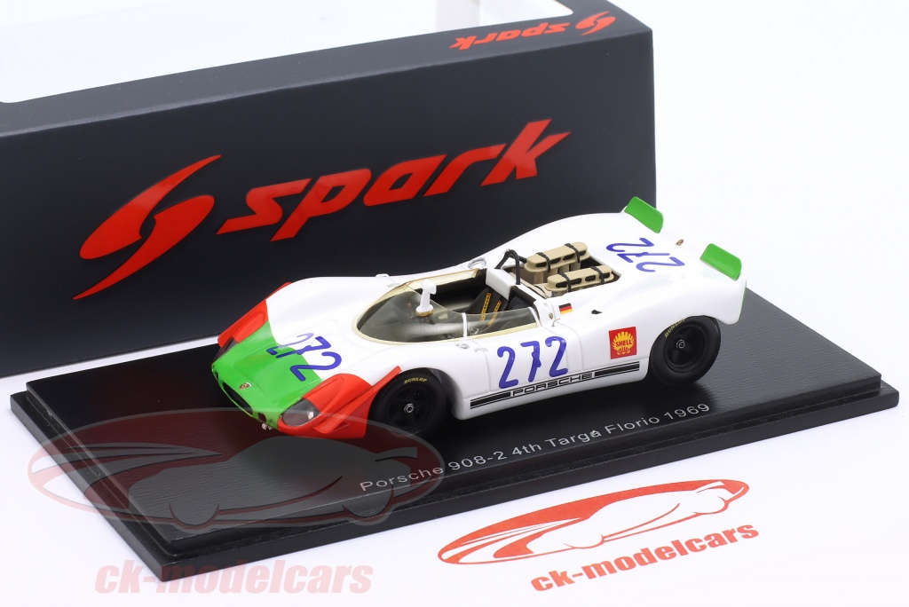 Spark 1:43 Porsche 908/02 #272 4th Targa Florio 1969 Kauhsen, von 