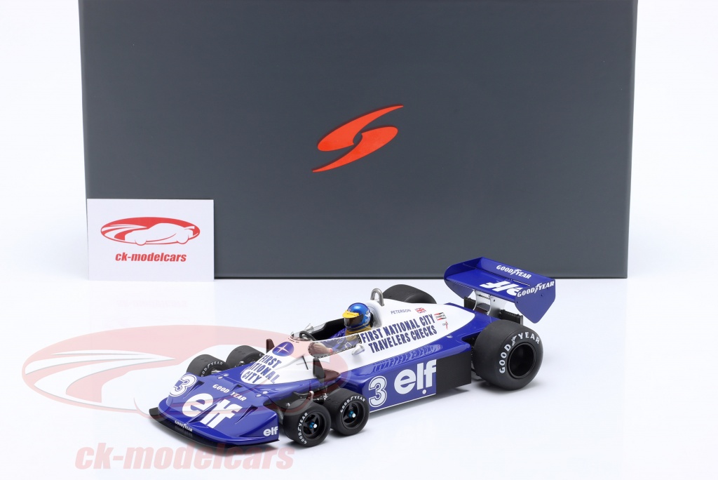 Spark 1:18 Ronnie Peterson Tyrrell P34 #3 9位 ドイツ人 GP 方式 1