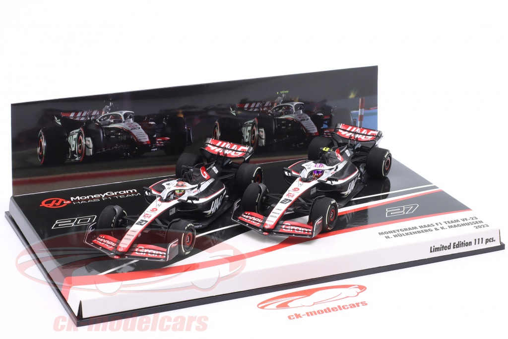 Minichamps 1:43 2-Car Set Hülkenberg #27 & Magnussen #20 Haas F1 
