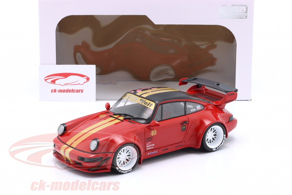 Solido 1:18 Porsche 911 (964) RWB Rauh-Welt Red Sakura 2021 