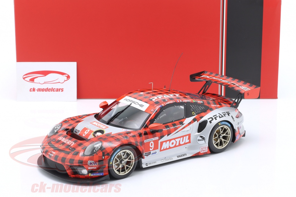Ixo 1:18 Porsche 911 GT3 R #9 Winner GTD-Pro 24h Daytona 2022 
