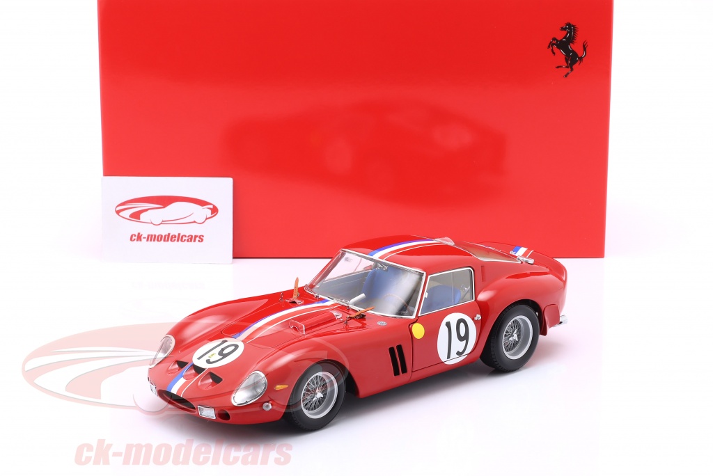 Kyosho 1:18 Ferrari 250 GTO #19 2nd 24h LeMans 1962 Guichet 