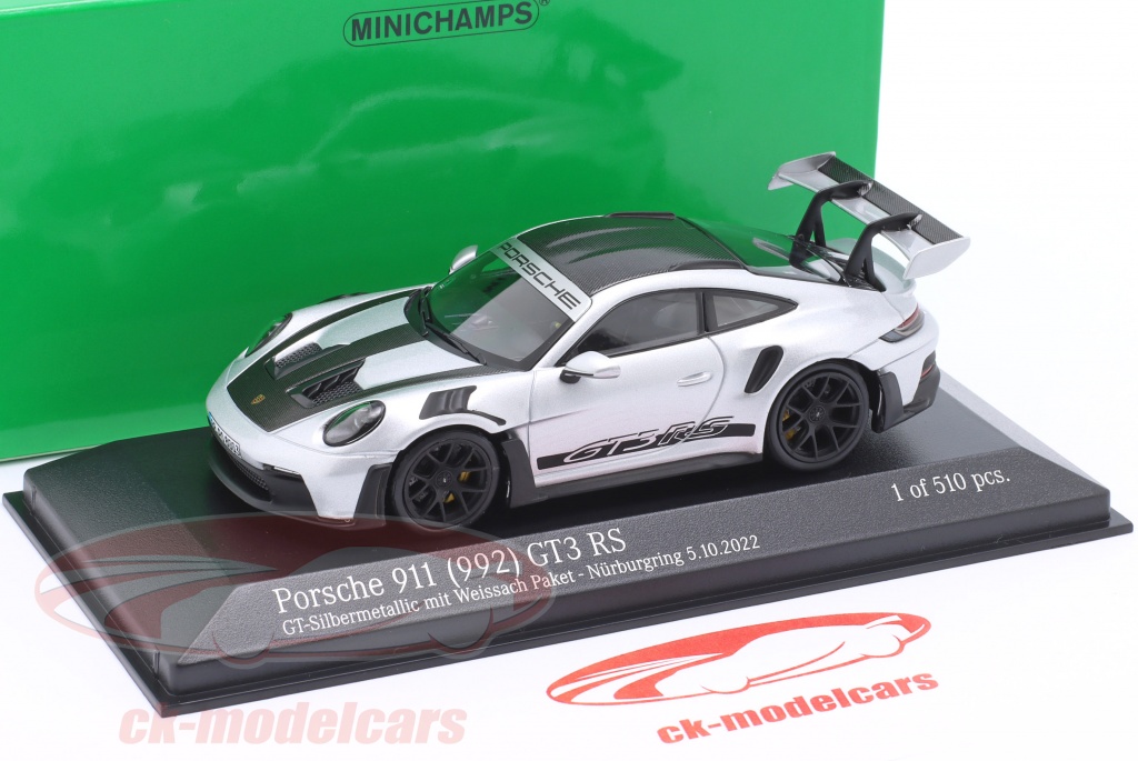 Porsche 911 (992) GT3 RS Weissach パッケージ Nürburgring 5.10.2022 1:43  Minichamps