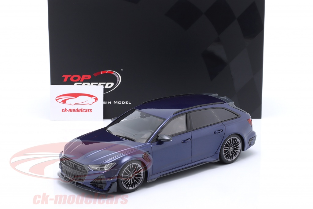 True Scale 1:18 Audi RS6-R (C8) ABT Anno di costruzione 2022 Navarra blu  metallico TS0504 modello auto TS0504 4895183678827