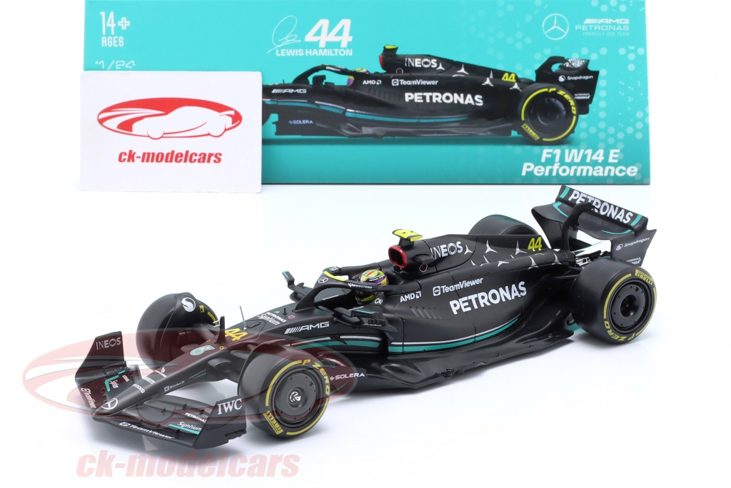 Bburago 1:24 Lewis Hamilton Mercedes-AMG F1 W14 #44 式 1 2023 18 