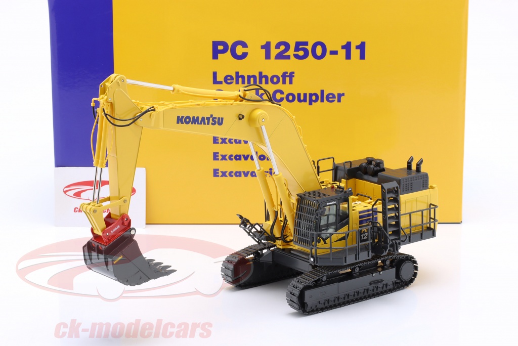 NZG 1:50 Komatsu PC1250 Hydraulic excavator with Lehnhoff quick 