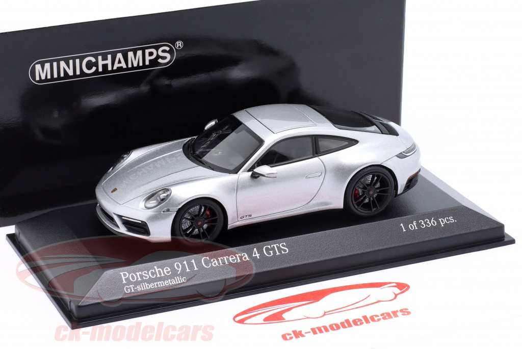 Minichamps 1:43 Porsche 911 (992) Carrera 4 GTS 2021 silver 