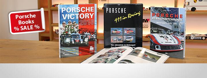 . Porsche books in 
special offer.