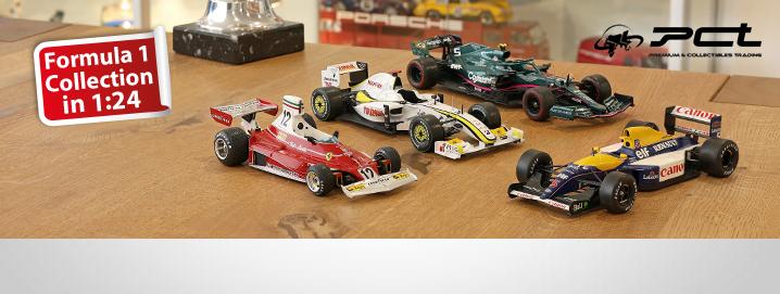 . Formula 1 Collection in schaal 
1:24 voor een speciale prijs!