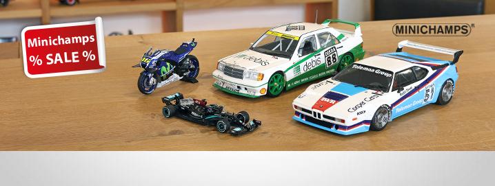 . Numerous Minichamps 
models on special offer